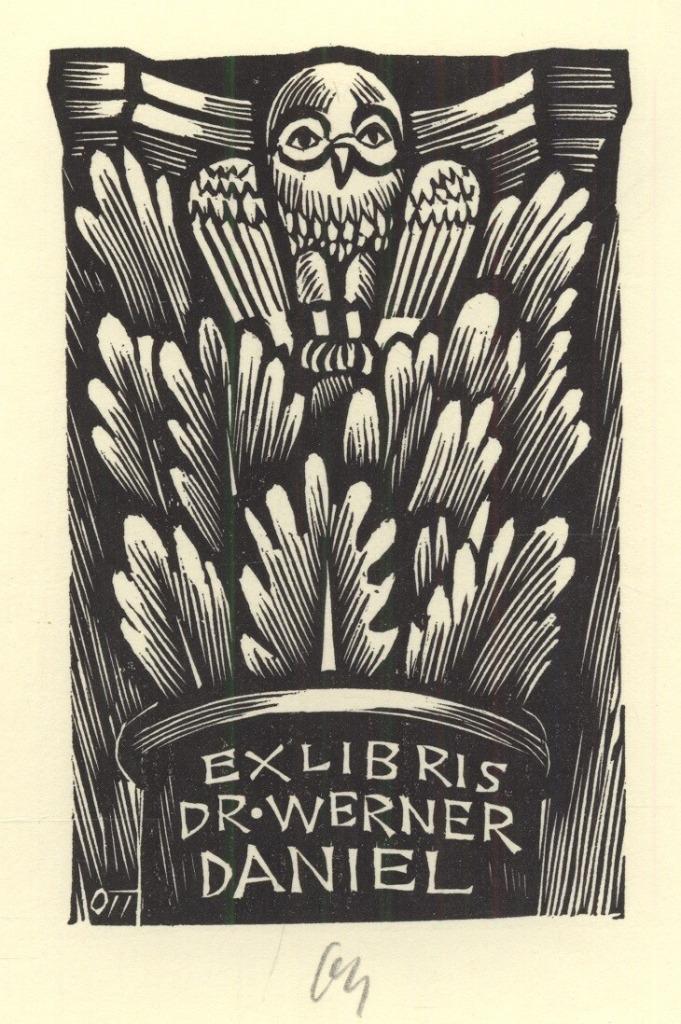 1535 Ex Libris Duitsland : Herbert Ott, z.j., Antiek en Kunst, Kunst | Etsen en Gravures, Verzenden