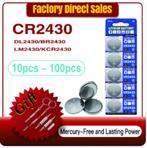 CR2430 Lithium Li-ion Knoopcel Batterij 3 V Volt 270-280 mAh, Audio, Tv en Foto, Accu's en Batterijen, Ophalen of Verzenden, Nieuw