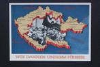 1938 DUITSE RIJK PROPAGANDAKAART HITLER LANDKAART, Ophalen of Verzenden, 1920 tot 1940, Ongelopen, Duitsland