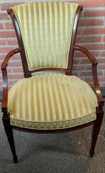 Vintage Heldense mahonie fauteuil met velours bekleding, Ophalen