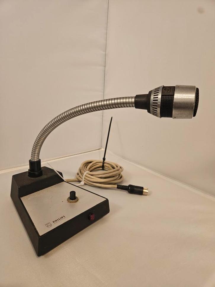 Philips LBB 9008/07 Vintage Microfoon, Muziek en Instrumenten, Microfoons, Gebruikt, Overige typen, Ophalen of Verzenden