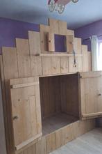 hoogslaper steigerhout staat in Halen Belgie, Kinderen en Baby's, Kinderkamer | Stapelbedden en Hoogslapers, Ophalen, Zo goed als nieuw