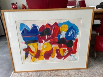 Jan Cremer - Zeefdruk - Nr. 9 - Tulpen 1 - Ingelijst beschikbaar voor biedingen