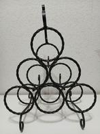 Klassieke Wijnrek voor 6 Wijnflessen, Ophalen of Verzenden, Gebruikt, Metaal, Minder dan 50 cm