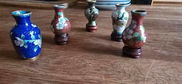 Cloisonné Vaasjes Set beschikbaar voor biedingen