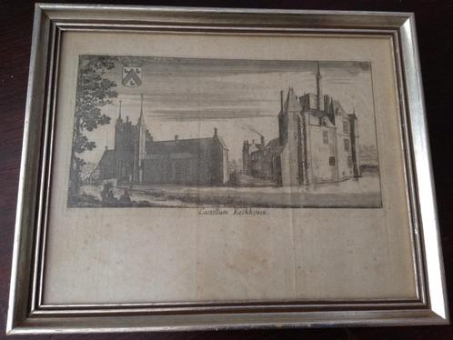 1678 - Franz ERTINGER - Zicht op Kasteel Eekhoven Antwerpen, Antiek en Kunst, Kunst | Etsen en Gravures, Ophalen