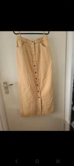 Vintage maxi rok beige met knoopjes maat M, Maat 38/40 (M), Beige, Ophalen of Verzenden, Zo goed als nieuw
