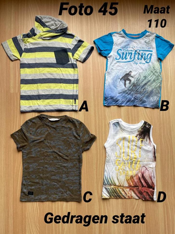 Shirt jongen maat 110 / 116 gedragen staat *foto 45*, Kinderen en Baby's, Kinderkleding | Maat 110, Zo goed als nieuw, Jongen