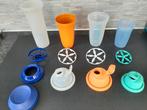 Tupperware verschillende shackers-slagroomschudders VA.PRIJS, Huis en Inrichting, Ophalen of Verzenden, Zo goed als nieuw, Blauw