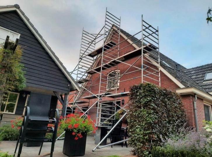 TE HUUR kamersteiger rolsteiger dakkapel trapgat steiger, Doe-het-zelf en Verbouw, Steigers, Zo goed als nieuw, Ophalen of Verzenden