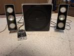 Logitech speakers + bas box, Computers en Software, Pc speakers, Ophalen, Gebruikt, Logitech