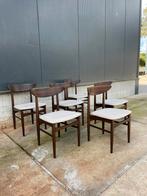 E.W. Bach Skovby vintage deens design stoelen palissander, Ophalen, Gebruikt, Vijf, Zes of meer stoelen