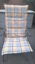 4 Tuinstoelkussens hoge rug - set van 4 - ZGAN, Ophalen, Zo goed als nieuw