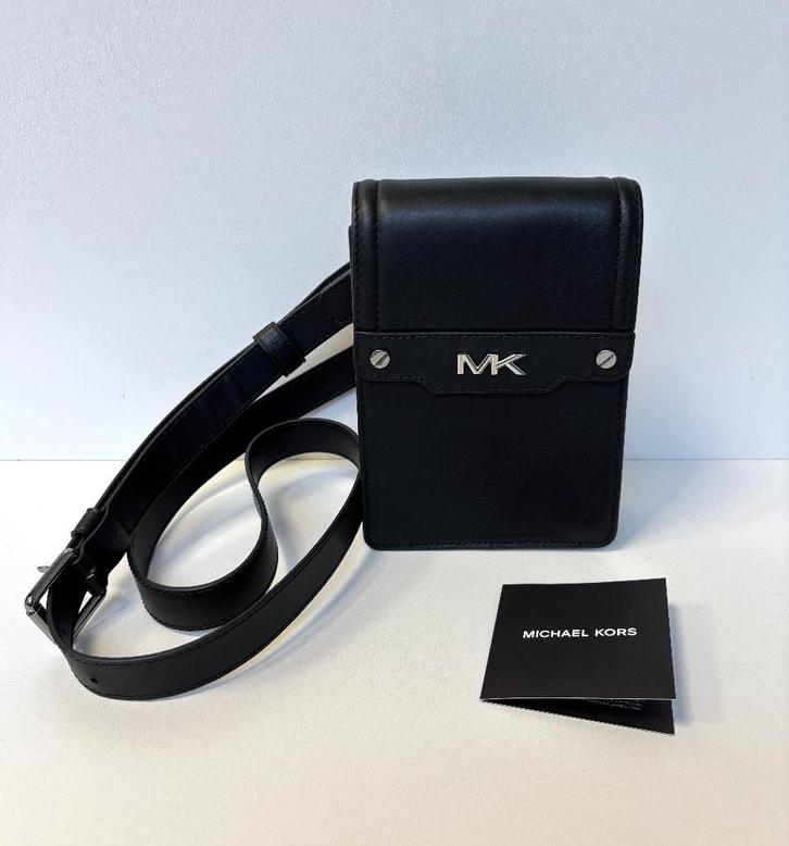 MICHAEL KORS Zwart NIEUW leer crossbody tas bag, Sieraden, Tassen en Uiterlijk, Tassen | Damestassen, Nieuw, Schoudertasje, Zwart