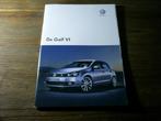 VW De Golf VI + Prijslijst 10 / 2008 44 pag., Boeken, Auto's | Folders en Tijdschriften, Volkswagen, Zo goed als nieuw, Verzenden