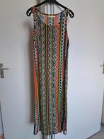 Lange stretchjurk met vrolijk felle kleuren.  L/XL, Overige kleuren, Verzenden, Maat 42/44 (L), Zo goed als nieuw