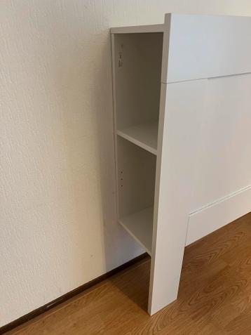 İKEA BRIMNES wit hoofdeinde - 160 cm met Opbergruimte - afbeelding 3