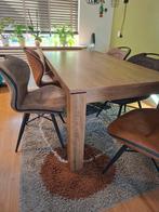 Jysk Eettafel - Walnoot Motief - 160x90, Huis en Inrichting, Ophalen, Gebruikt, 50 tot 100 cm, 150 tot 200 cm