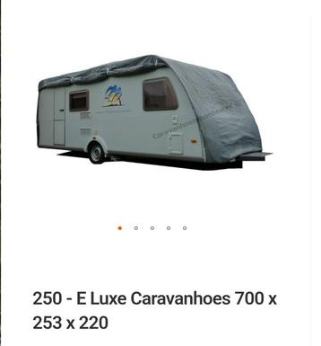 Carvananhoes 250 - E LUXE CARAVANHOES 700 X 253 X 220 beschikbaar voor biedingen