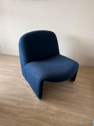 Vintage originele Artifort Alky Chair - Wol - donkerblauw beschikbaar voor biedingen