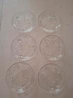 6 glazen bonbonschaaltjes op pootjes, Ophalen, Zo goed als nieuw, Glas of Kopje