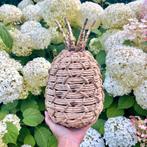 Decoratie ananas raffia riet naturel kleur fruit decoratie, Ophalen of Verzenden, Gebruikt