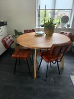 4x eetkamerstoelen, Huis en Inrichting, Stoelen, Ophalen, Gebruikt, Bruin, Vier