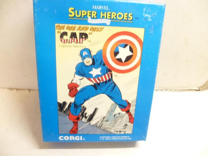 Corgi Marvel Super Heroes Fordson en Volkswagen type 2 model, Hobby en Vrije tijd, Modelauto's | 1:43, Nieuw, Auto, Corgi, Ophalen of Verzenden