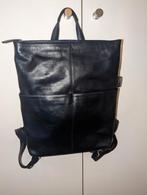 Navy blue leather backpack/laptop bag, Sieraden, Tassen en Uiterlijk, Tassen | Schoudertassen, Ophalen