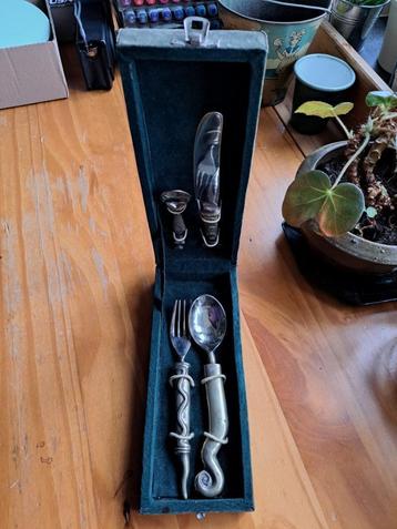 Gesmede bestekset 4delig ontwerpster Carol Boyes model aries beschikbaar voor biedingen