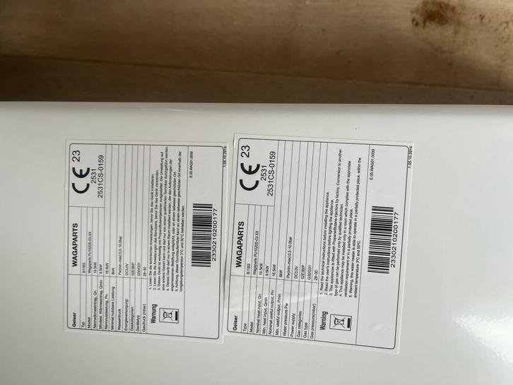 Wagaparts Boiler 6kW - Zo goed als nieuw!, Doe-het-zelf en Verbouw, Geisers en Boilers, Zo goed als nieuw, Boiler, Aardgas, Minder dan 20 liter