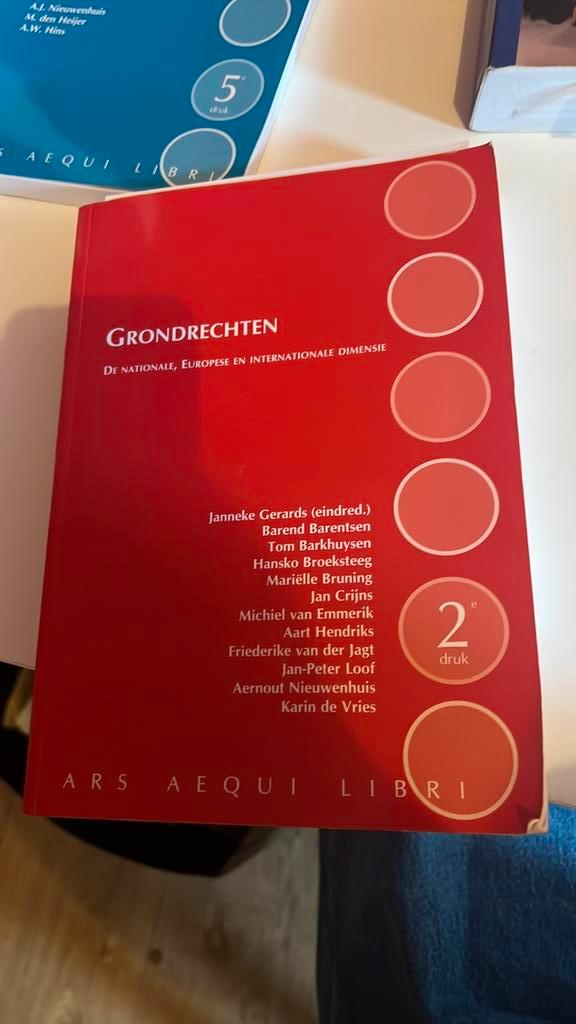 Janneke Gerards - Grondrechten, Boeken, Wetenschap, Zo goed als nieuw, Sociale wetenschap, Ophalen of Verzenden