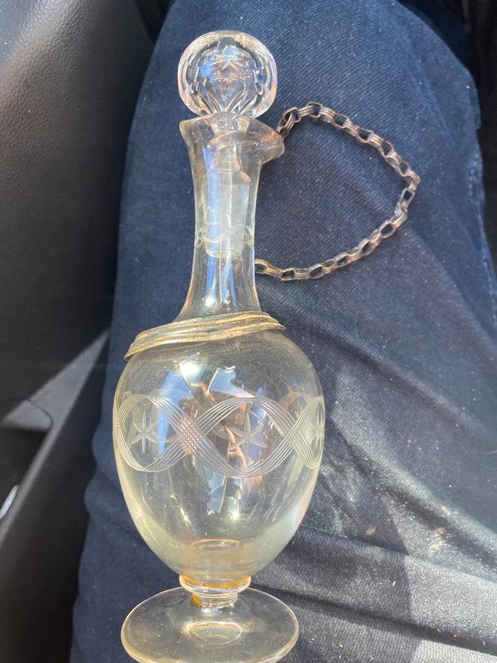 Antiek Parfumflesje Glas & Kristal, Antiek en Kunst, Antiek | Glas en Kristal, Verzenden