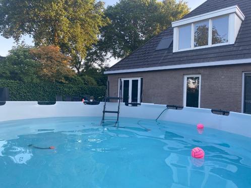 EXIT zwembad Frame rond 488x122cm, Tuin en Terras, Zwembaden, Gebruikt, Opzetzwembad, 120 cm of meer, 400 cm of meer, 300 cm of meer