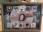 Michael Jackson Singles Collectie Vol. 1 ingelijst + plectru, Ophalen of Verzenden, Zo goed als nieuw, Poster, Artwork of Schilderij