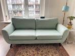 Mintkleurige groene bank retro, Ophalen, Gebruikt, Rechte bank, Stof
