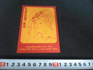 sticker strip Voedingsbond FNV  óók agrarisch  DY274  beschikbaar voor biedingen