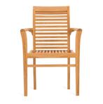 Teakhouten Blokstoel Vertical NU € 79 !  Stapelstoel € 79 !, Tuin en Terras, Tuinstoelen, Ophalen of Verzenden, Nieuw, Teakhout