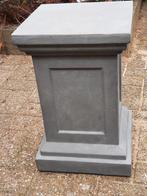 Zgan polystone/fiberclay zuil      buiten en binnen gebruik, Tuin en Terras, Ophalen, Minder dan 60 cm, Vierkant, Zo goed als nieuw