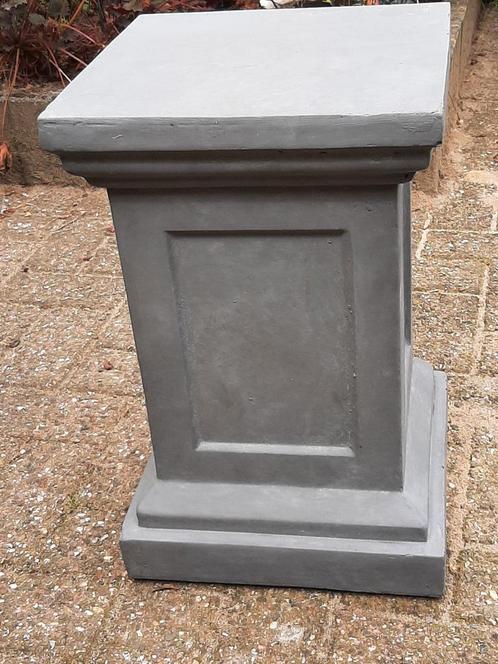 Zgan polystone/fiberclay zuil      buiten en binnen gebruik, Tuin en Terras, Bloembakken en Plantenbakken, Zo goed als nieuw, Overige materialen