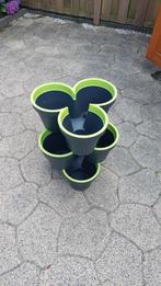 plantenbak 3 stuks, zowel los als gestapeld neer te zetten., Kunststof, Gebruikt, Minder dan 30 cm, Minder dan 60 cm