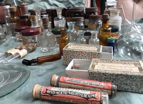 Antieke alchemie dokters apothekers collectie, Antiek en Kunst, Curiosa en Brocante, Ophalen of Verzenden