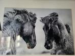 Mondiart Schilderij Aluminium - Workhorses 180x120, Huis en Inrichting, 125 cm of meer, Ophalen of Verzenden, Zo goed als nieuw
