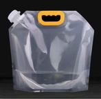 waterzak/ transparant 5 liter / geel handvat - nieuw, Caravans en Kamperen, Ophalen of Verzenden, Nieuw