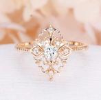 Elegante 18K goud verguld ring met zirkonen, Sieraden, Tassen en Uiterlijk, Ringen, 18 tot 19, IJzer of Staal, Nieuw, Ophalen of Verzenden