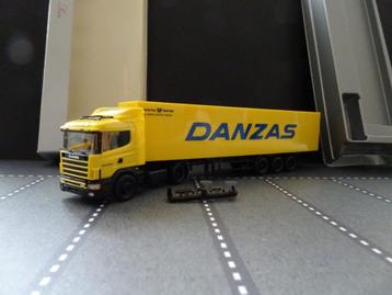 937 herpa scania 4 serie danzas oplegger 1:87 truck trein beschikbaar voor biedingen