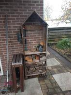 Houtopslag voor vuurkorf of gereedschap, Tuin en Terras, Bergingen en Tuinkasten, Ophalen, Hout, Overige typen