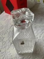 Mooie, vintage, vierkante, kristallen karaf van RCR, Ophalen of Verzenden