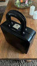 Hand koffer 27x27 cm, Ophalen, Zwart, Zo goed als nieuw, Met slot