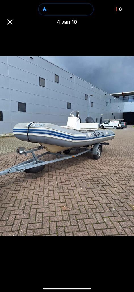 Bombard Explorer 485 met nieuwe Honda 60pk, Watersport en Boten, Rubberboten, Zo goed als nieuw, Minder dan 70 pk, Benzine, Ophalen of Verzenden